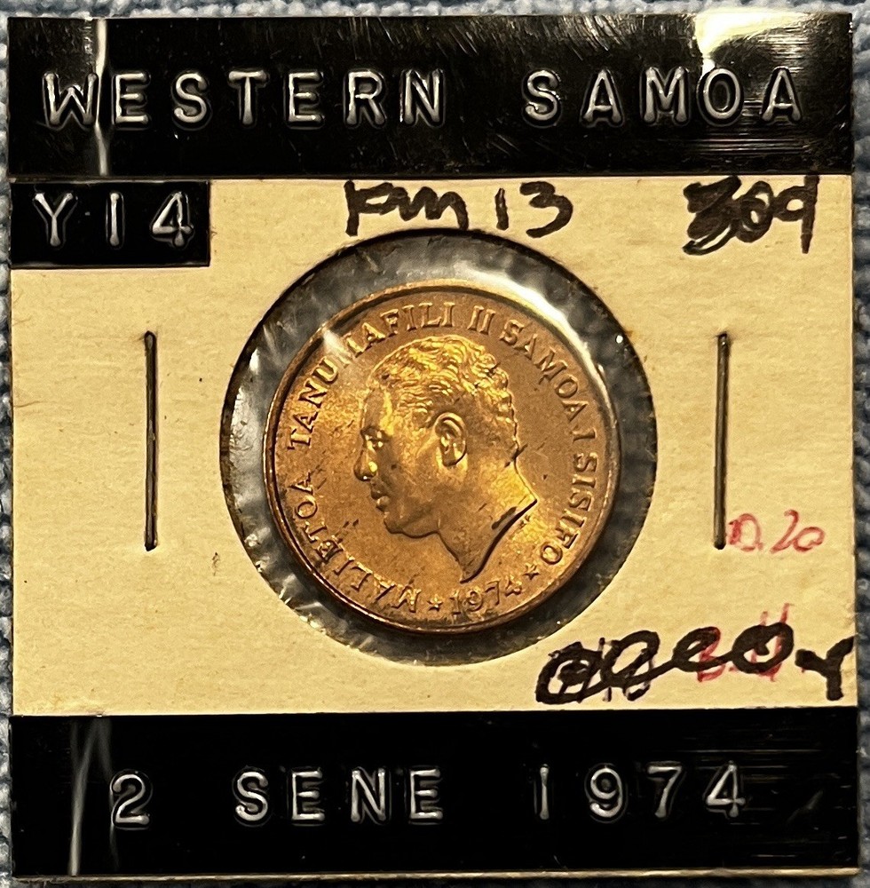Western Samoa - 2 Sene 1974