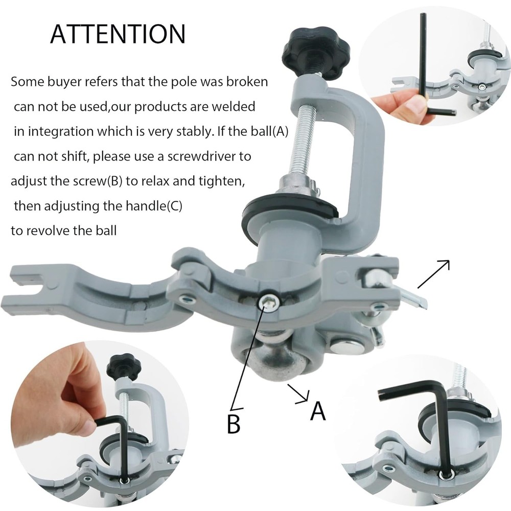 Typodont Teeth Model Teeth Model Training Mount Fixed on Desk Training Maniki...