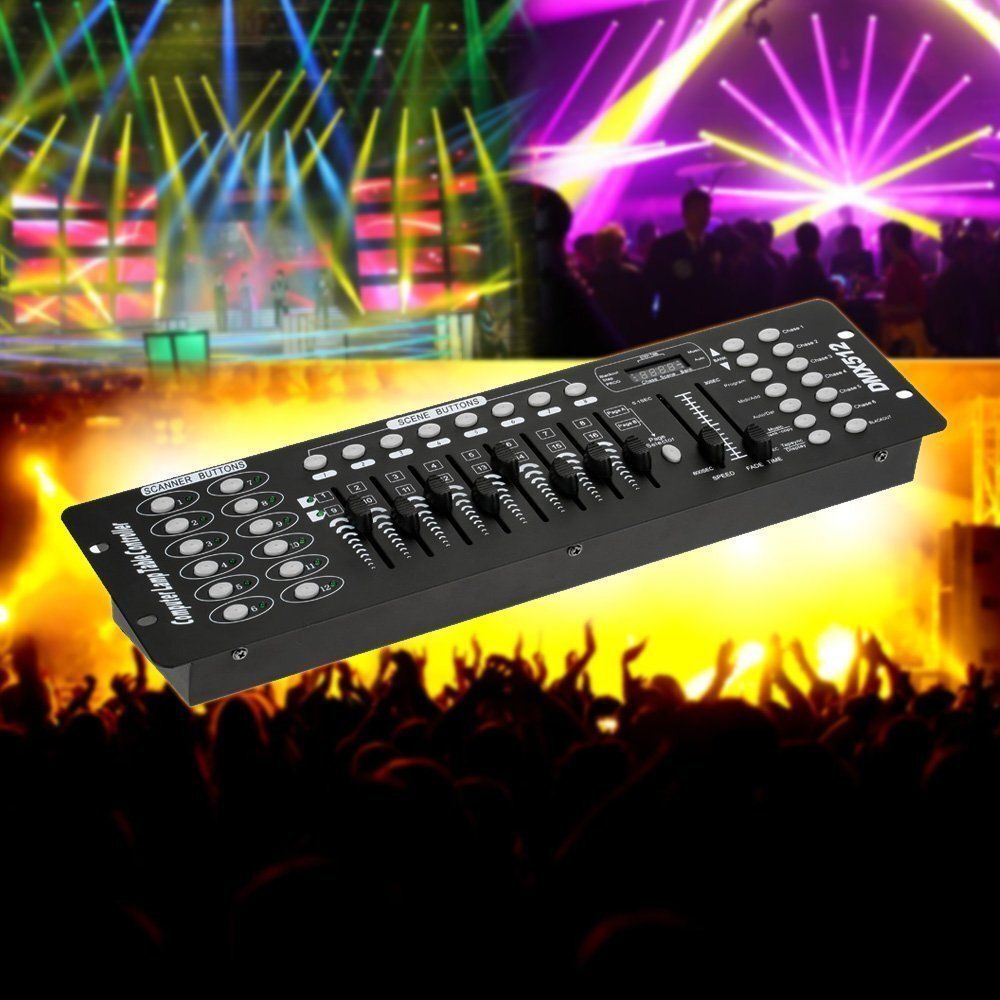 192 Channels DMX512 Controller Console For Stage Light Party DJ Laser Operator