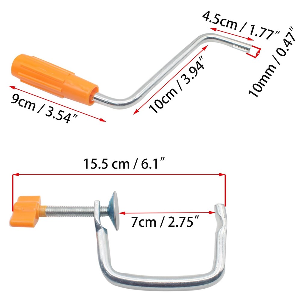 1 Set Pasta Machine Handle Clip Replacement Maker Clamp Kitchen Accessory