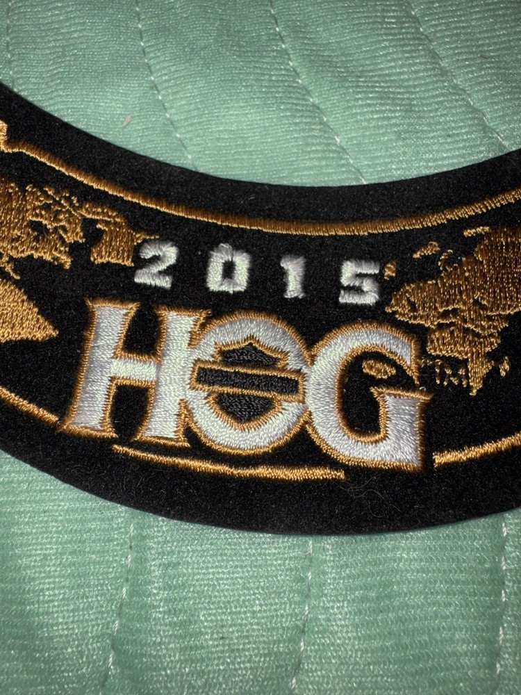 New WORLD 2015 Harley Davidson HOG Rocker Patch