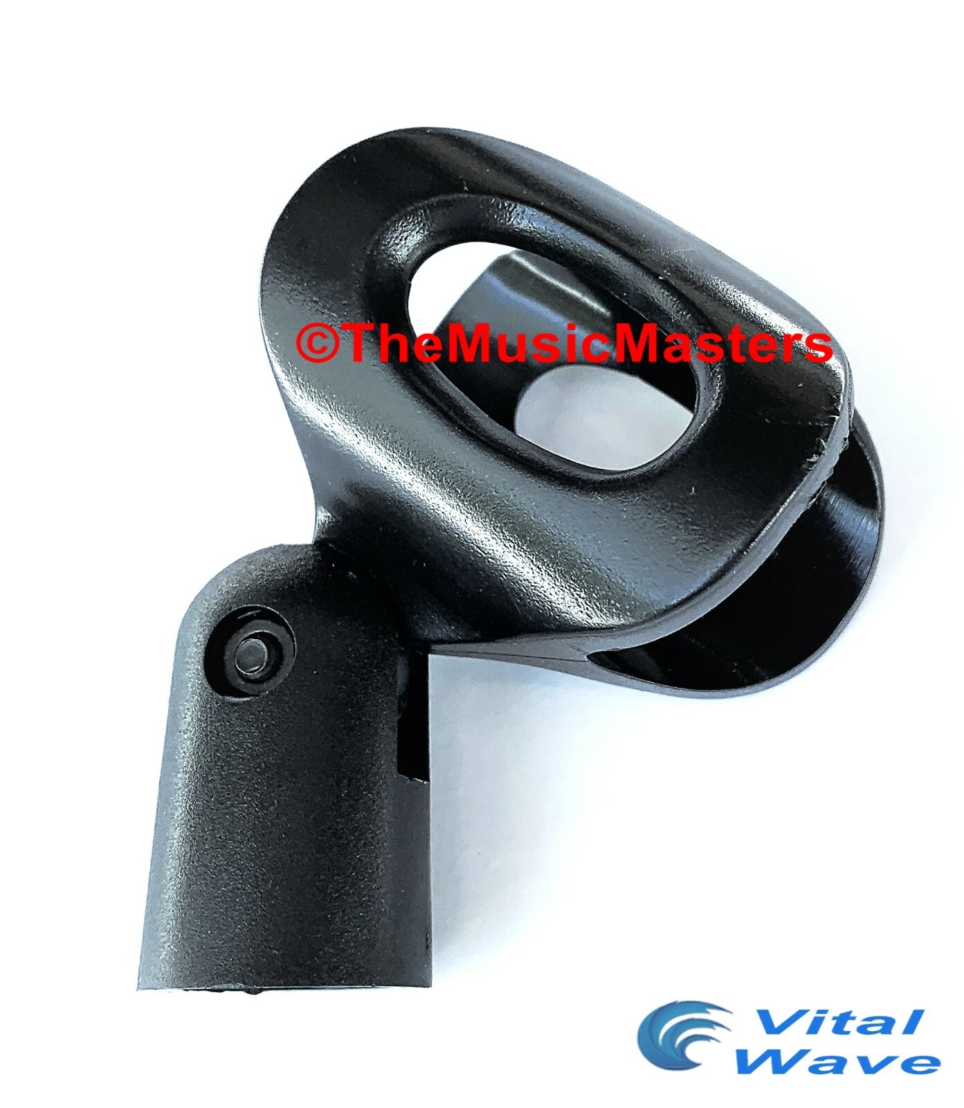 (2) X-Large Wireless MICROPHONE CLIP Karaoke Tripod Stand Mic Holder Clamp Mount