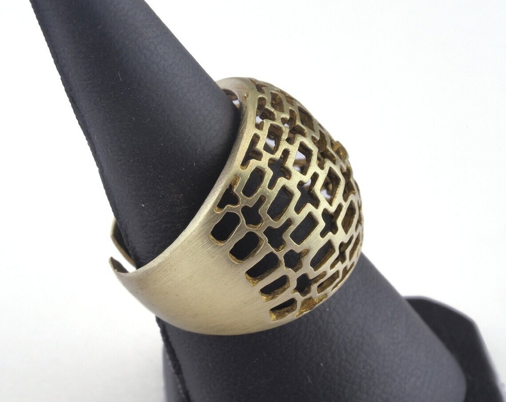 Adjustable Ring Raw brass (18mm 8US inner size) 2631