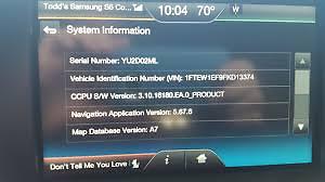 FORD LINCOLN SYNC 2 SOFTWARE UPDATE MYTOUCH SYSTEM 3.10 UPGRADE W/ A14 Map 23’