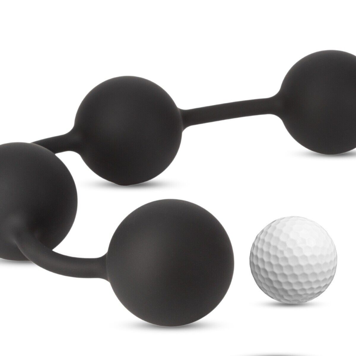 Silicone 2.35" Super Big Huge Extra Large XL Anal Beads Butt Plug Pull Ring