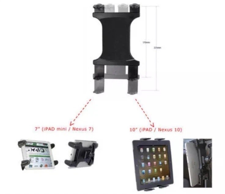 Universal Tablet Tripod Adapter Mount for Samsung Galaxy Tab Note Apple iPad Pro