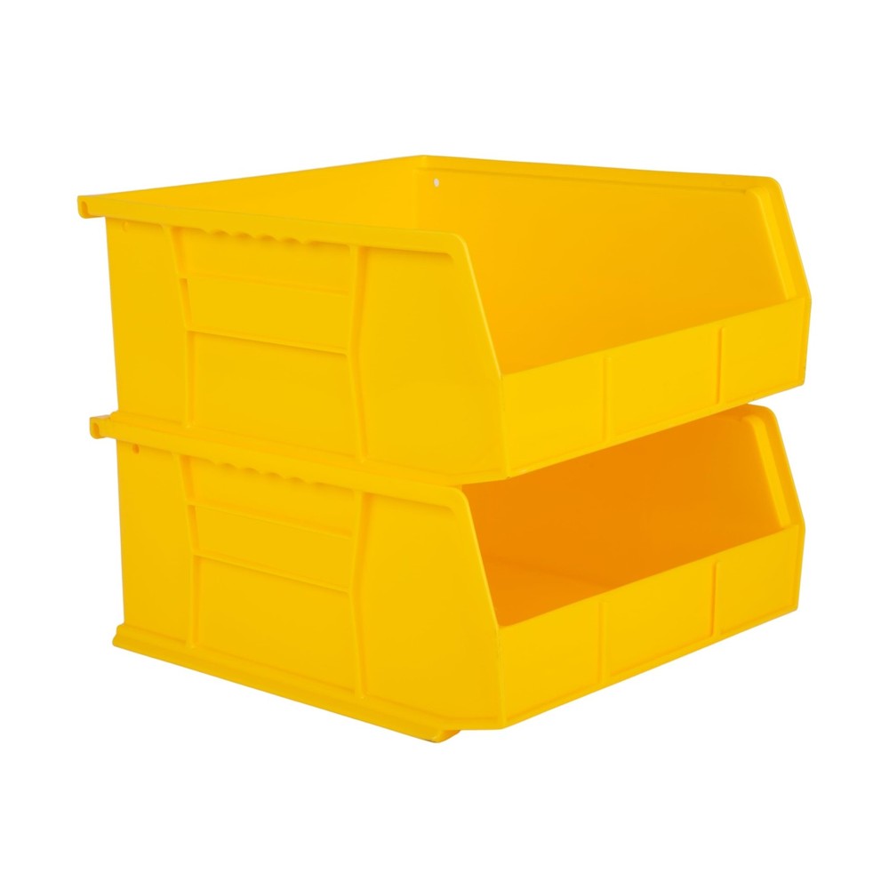 Hudson Exchange 11" x 11" x 5" Plastic Stackable Storage Bin and Hanging Cont...