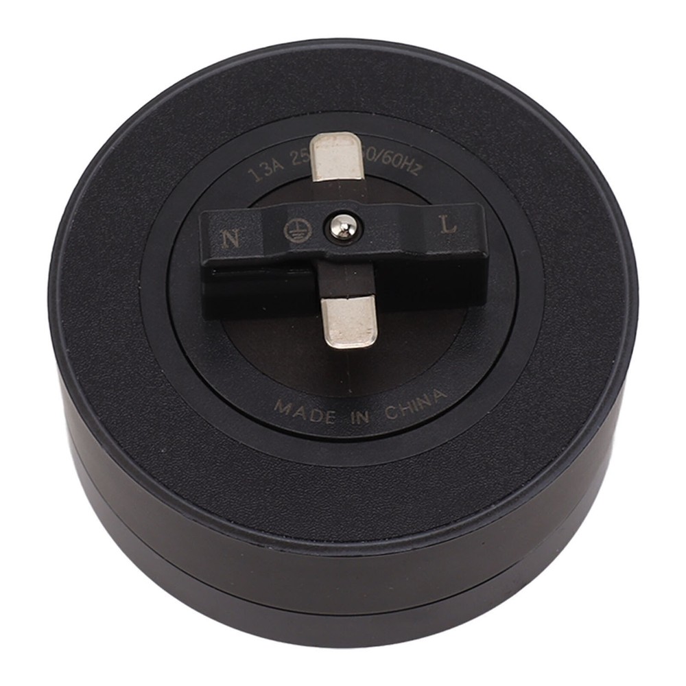 Electrical Outlet Track Socket Black Horizontal Removable Electrical Wall