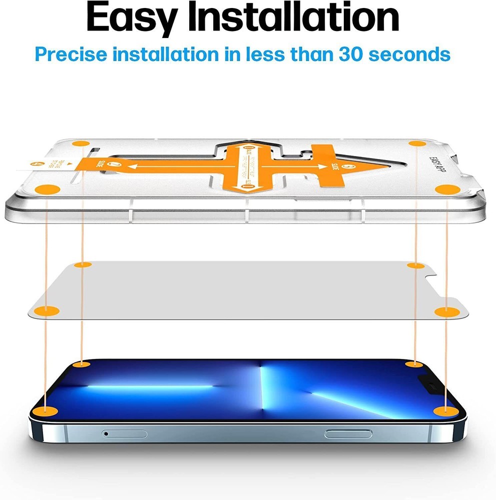 2/4 Pack For iPhone 15/16 Pro Max Privacy/HD Screen Protector+Auto Alignment Kit