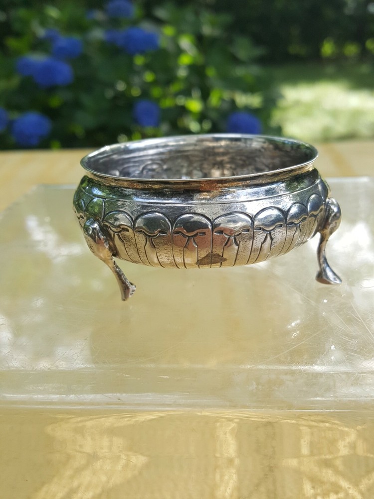 Russian 18 c. silver salt cellar, 1781.