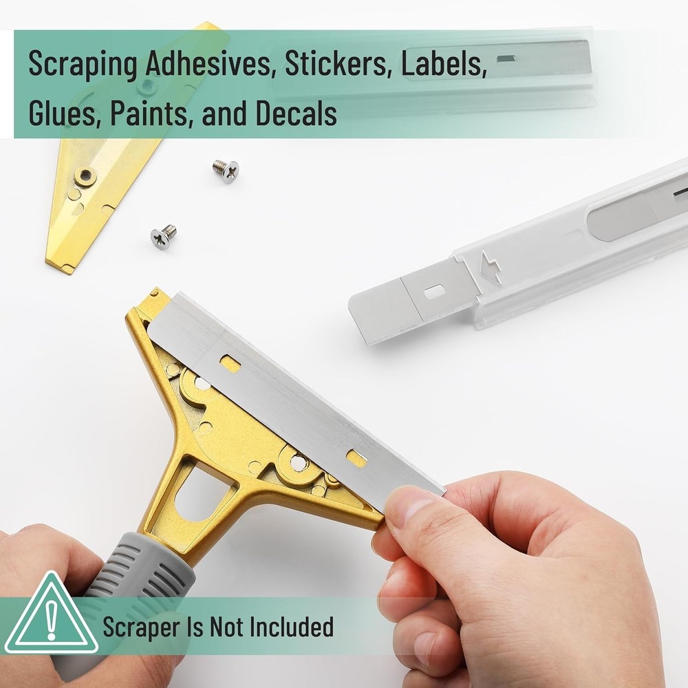Bates- Replacement Scraper Blades with Dispenser, 4 Inch, 2 Pack, 10 pcs/pack...