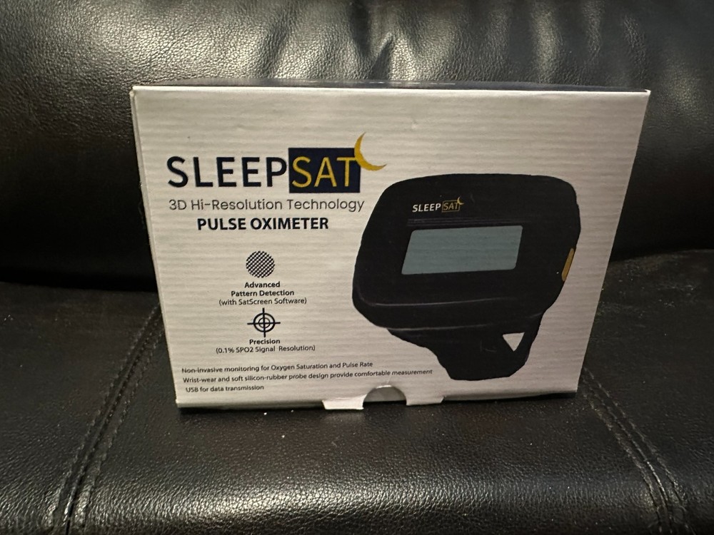 LIKE NEW SleepSat Pulse Oximeter Sleep Test with Advanced Pattern Detection