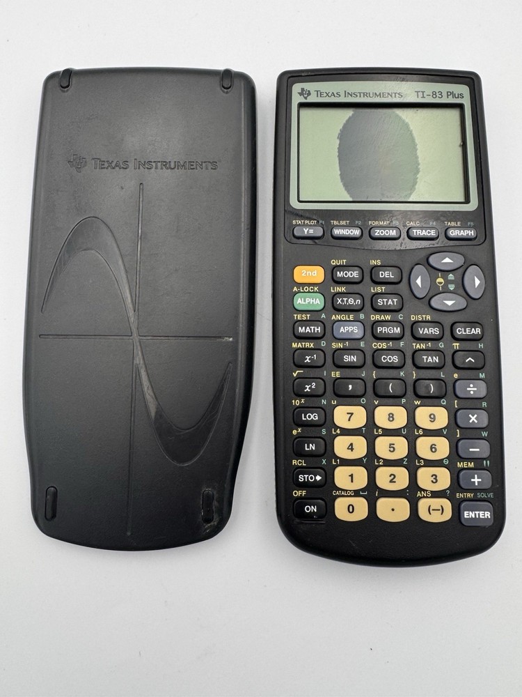 Texas Instruments TI-83 Plus Graphing Calculator With Cover (NOT WORKING)