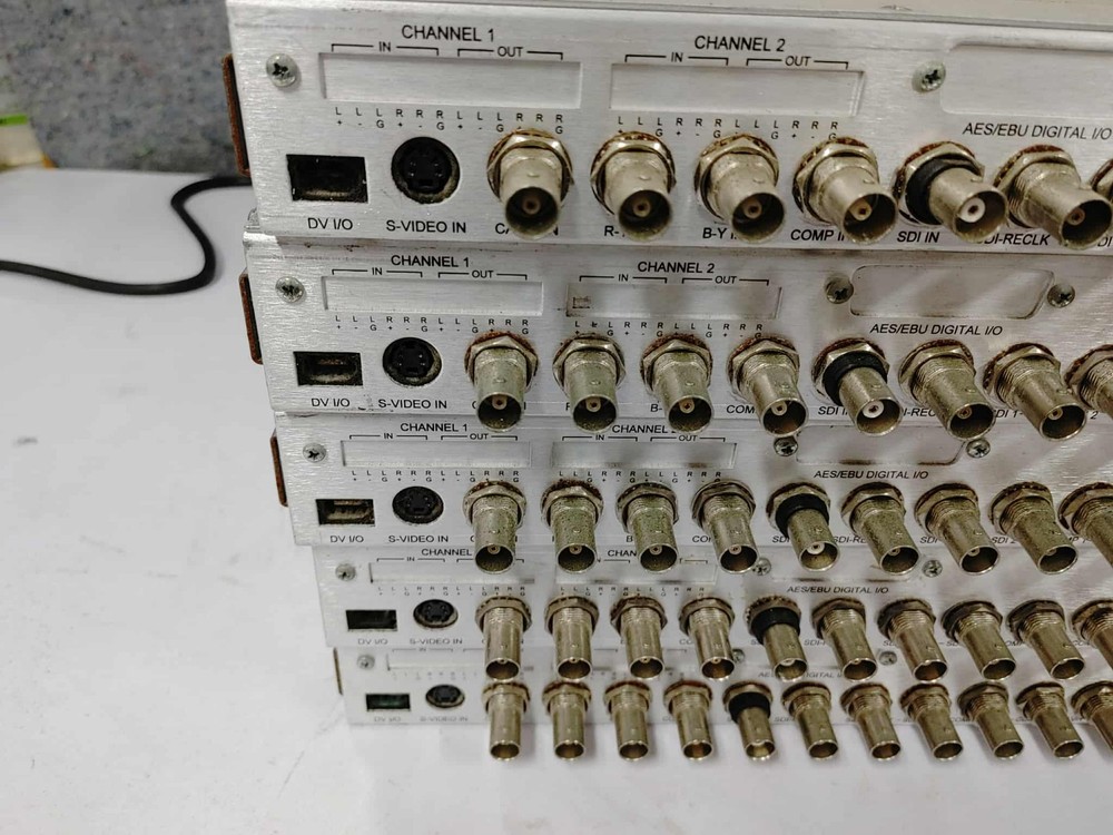 LEITCH DPS-575 9 DIGITAL MULTI CHANNEL PROCESSING SDI SYNCHRONIZER w PAL Option