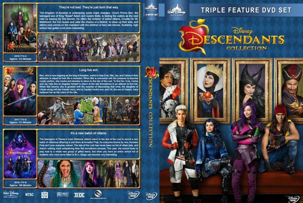 Disney Descendants Trilogy DVD Cover/Case (READ DESCRIPTION)