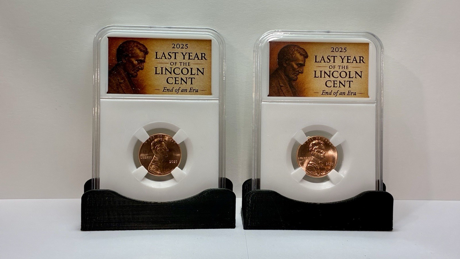 2025 P & D LINCOLN SHIELD CENT UNCIRCULATED Slabbed Set Penny Last Year