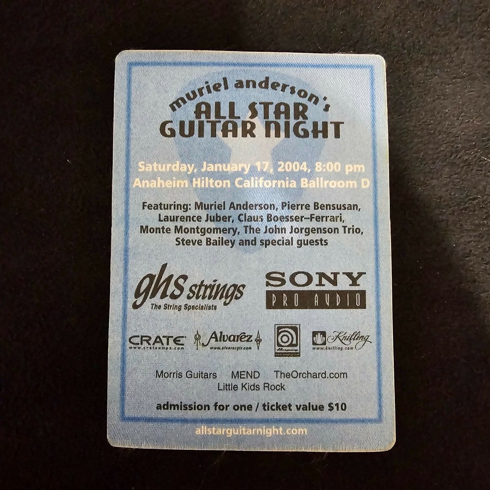 All Star Guitar Night Pass Feat Muriel Anderson 2004