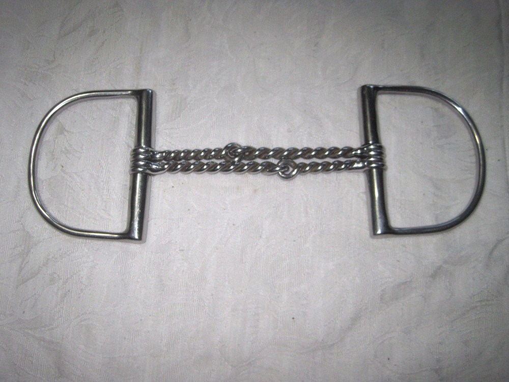 D- Ring Double Twisted Wire Stainless Steel 5'' Bit