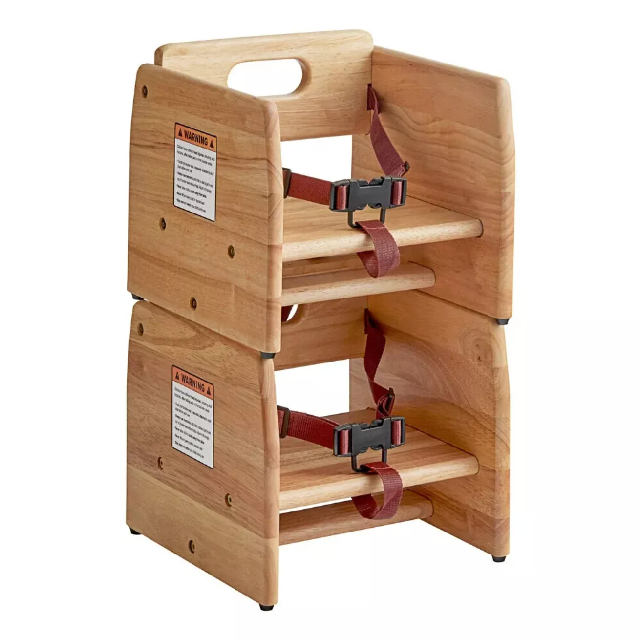 Restaurant Children Booster Seat in Natural Wood Finish - For Commercial Use