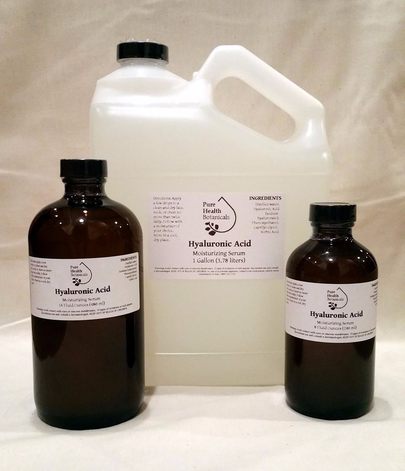 Hyaluronic Acid Hydrating Serum, Bulk HA, Wrinkle, WHOLESALE QUANTITIES