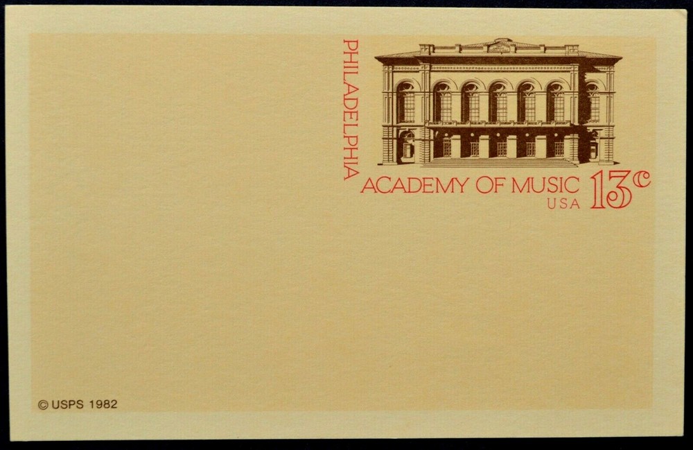 1982 US Sc. #UX96 postal card, 13 cent, mint, sharp corners, excellent shape