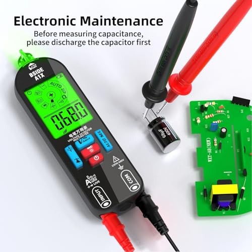 Digital Multimeter A1X Intelligent Smart Multimeter Auto Ranging 1 Input 2 Out
