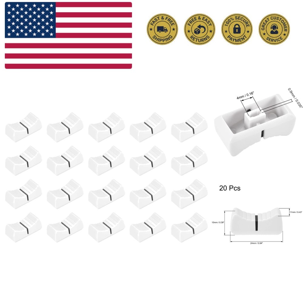 24mmx11mmx10mm Console Mixer Slider Fader Knobs Replacement for Potentiometer...