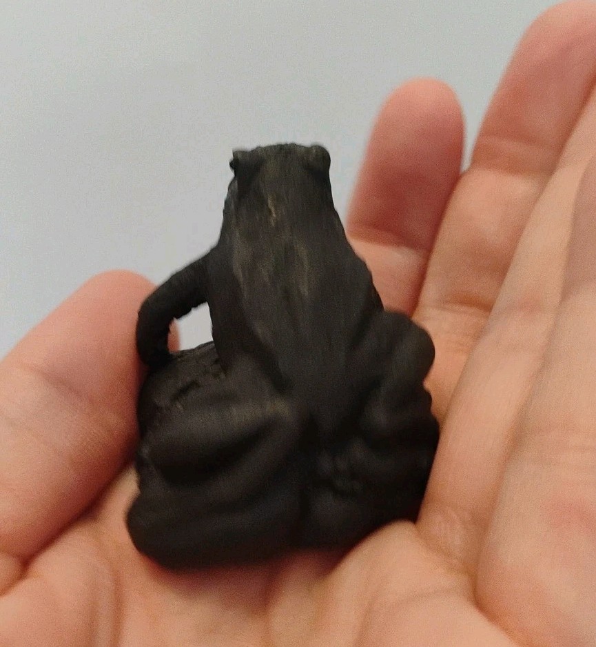 SMALL JLS SIGNED Frog SCULPTURE FIGURINE
