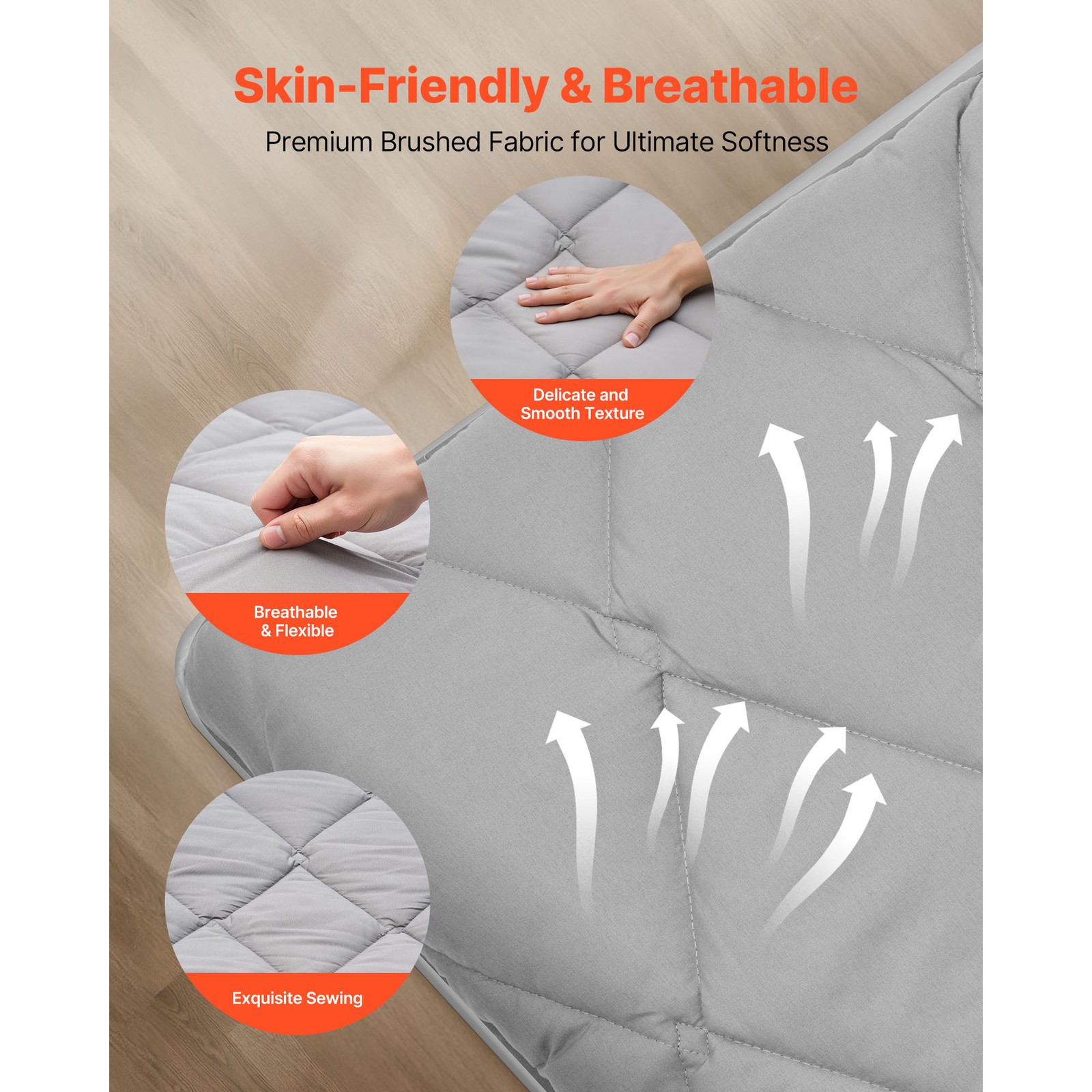 Uimoso Japanese Tatami Mat Twin Foldable Futon Mattress with Storage Bag Gray