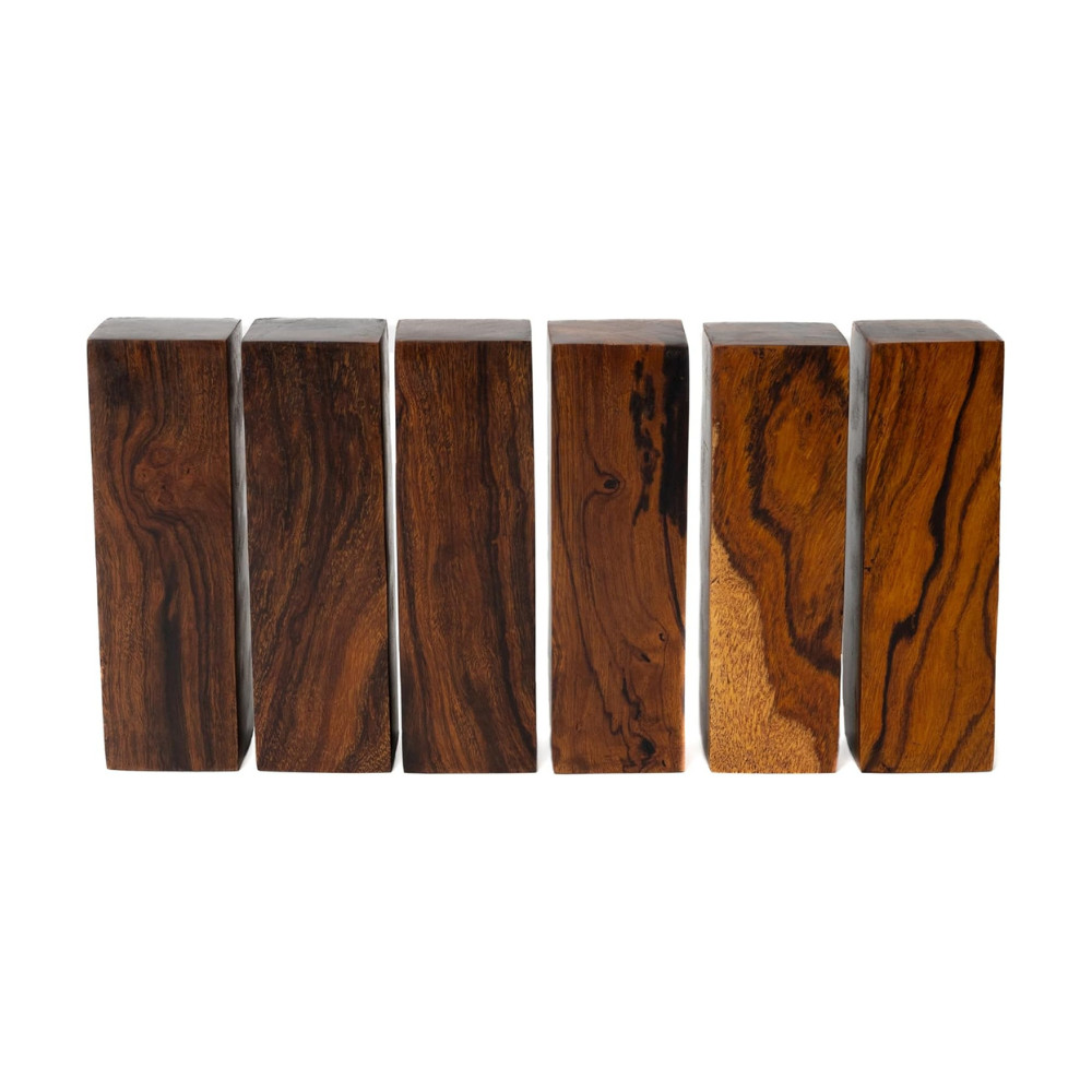 Exotic Hardwood - Ironwood Lumber Turning Blanks - 5 x 1.5 x 1.5 - Pack of 6