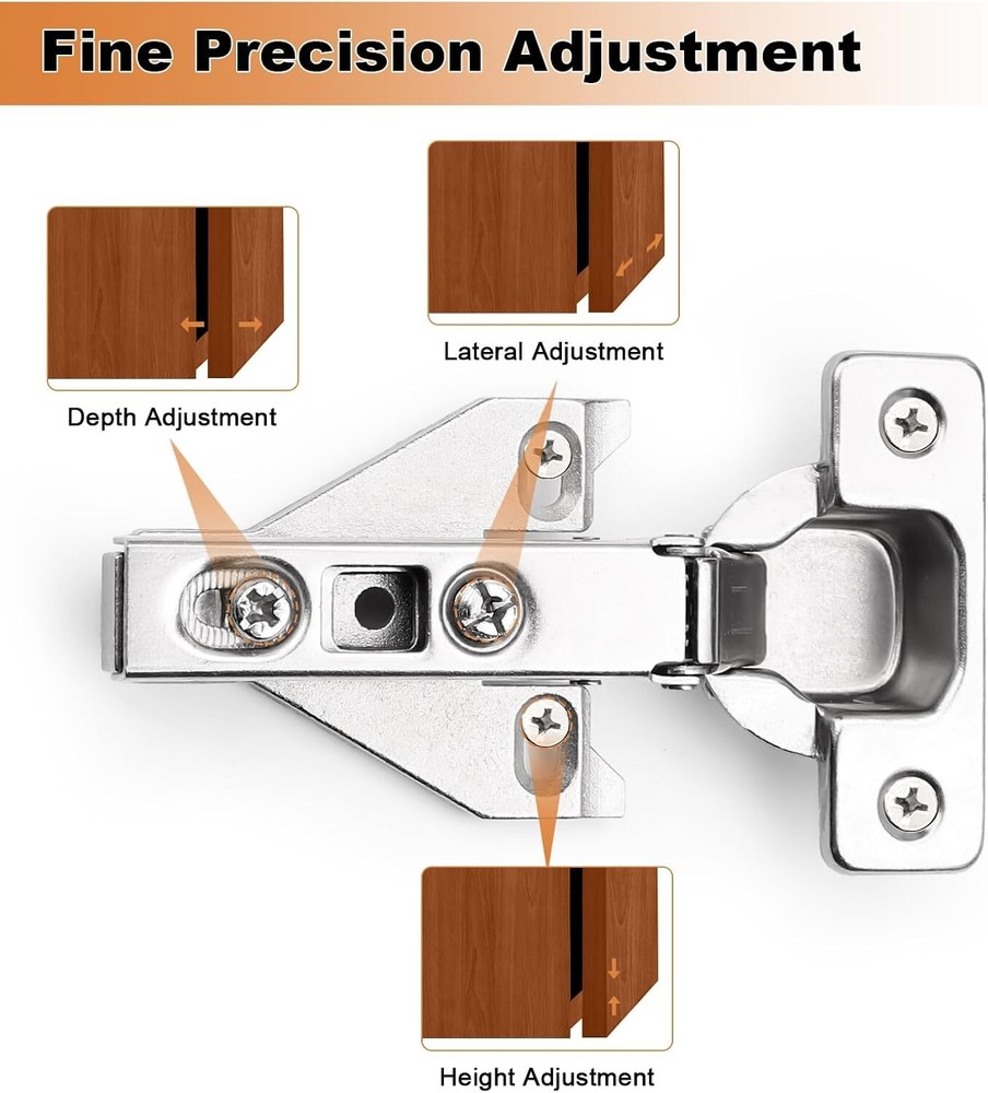 Full Overlay Soft Opening Clip On Face Frame Mounting Cabinet Hinge 1 pair