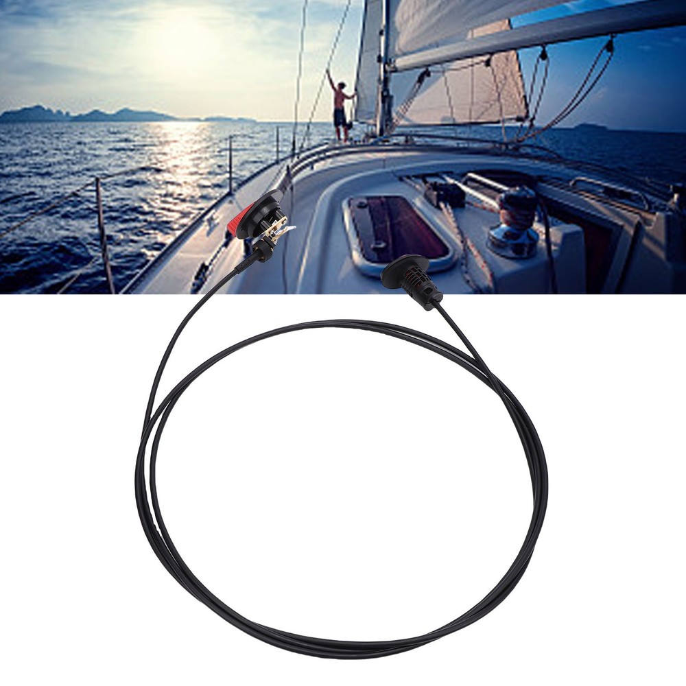 Remote Drain Plug Leakproof Sealing System for Boats with 9.8ft Cable Rubber ABS
