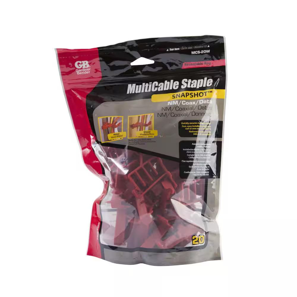 Multi-Cable Staples (20-Pack)