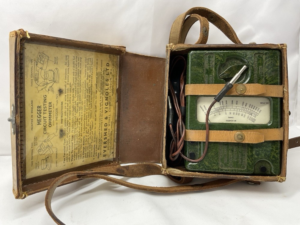 Vintage Megger Circuit Testing Ohmeter **untested**