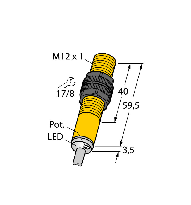 For TURCK BC3-S12-AP6X 2601200 Inductive sensor PNP
