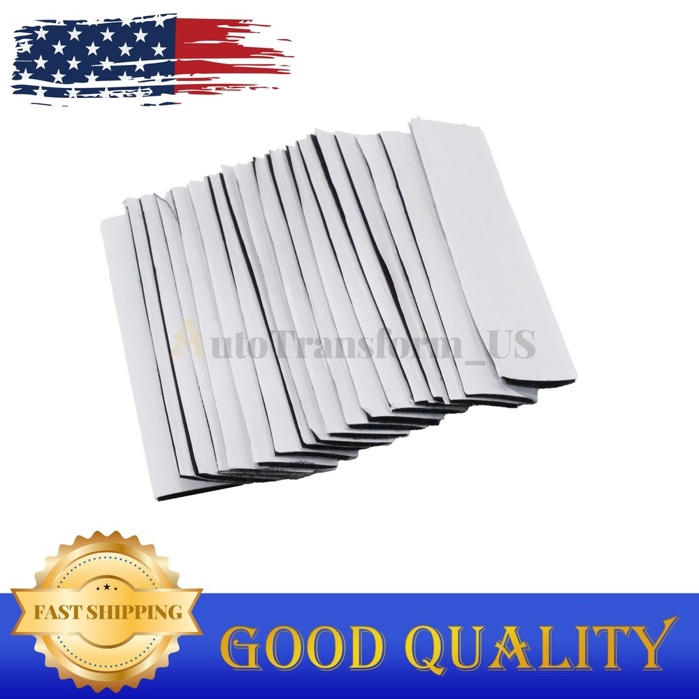 20 Sets Hook & Loop Heavy Duty Adhesive Strips Sticky Back Fastener Black 1x4"