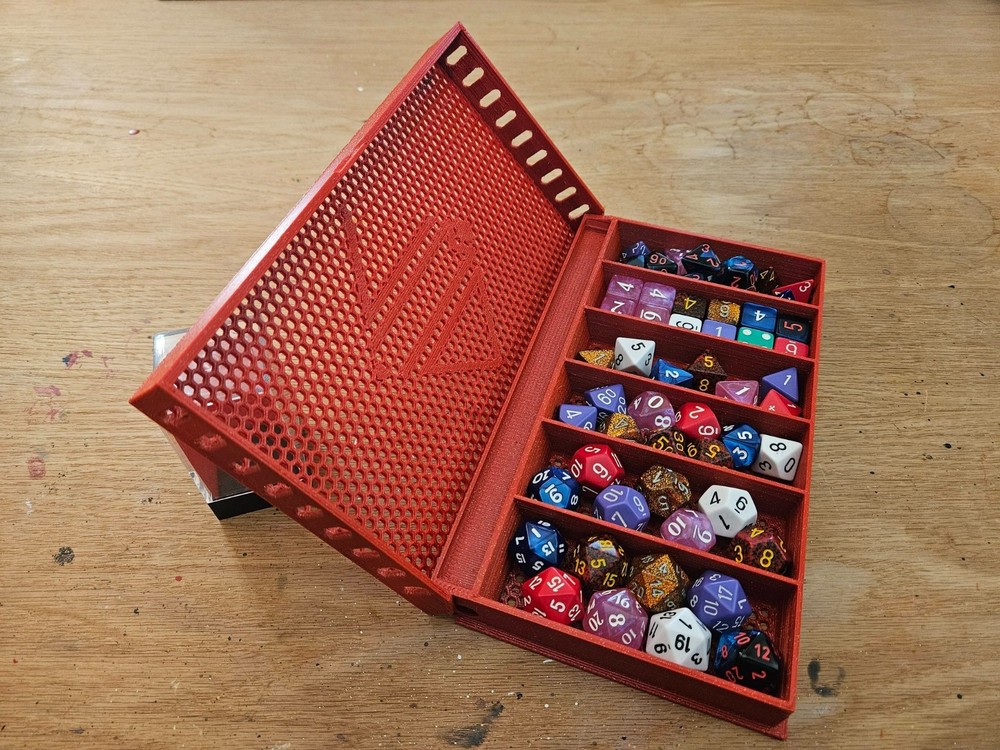 Custom made folding Dice Box, dice tray, D&D, tabletop games