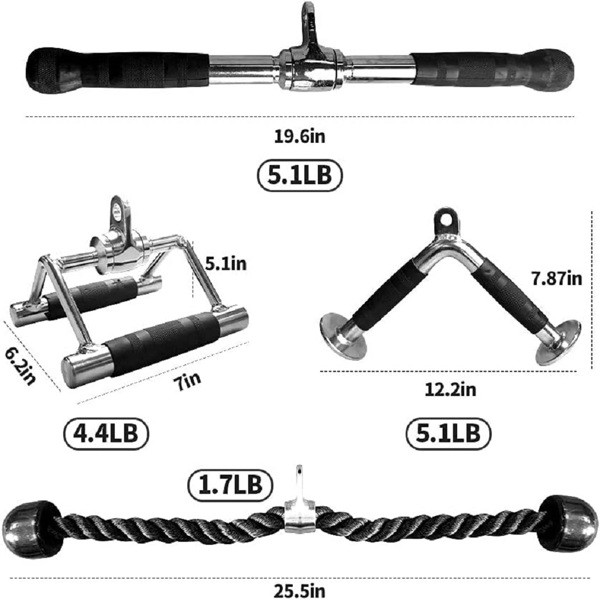 Multi-functional Fitness Handlebars, 4-piece Set Of Adjustable Pull-down
