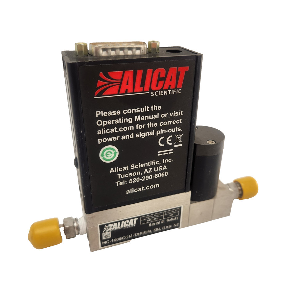 ALICAT MC-100SCCM-TAPI/5M, 5IN, Gas: N2 Mass Flow Controller | Untested