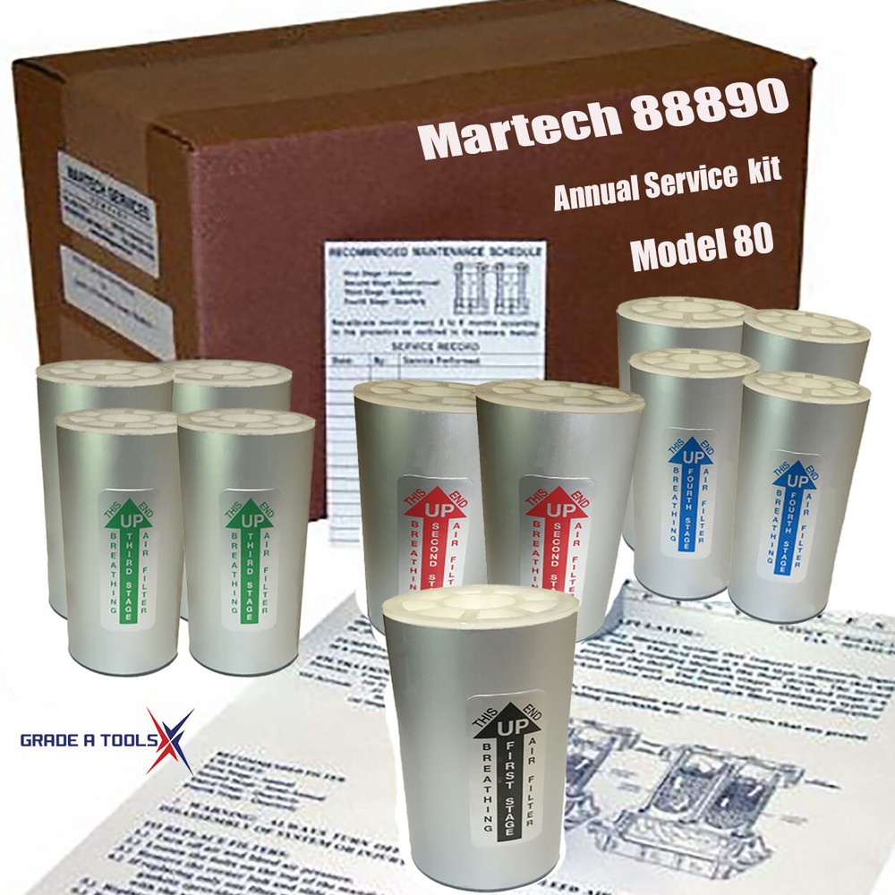 Martech 88890 Filter Pkg - Model 80 - Annual Service Kit.