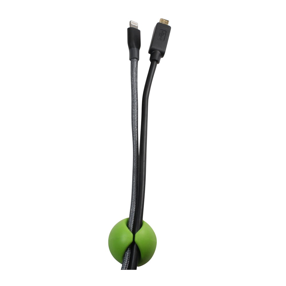 Rok Hardware Green Cable Organizer Cord Management System, Multipurpose Clip