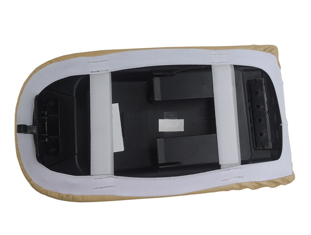 Console Lid Pull Over Cover Leather for Ford Expedition 1997-2002 Beige