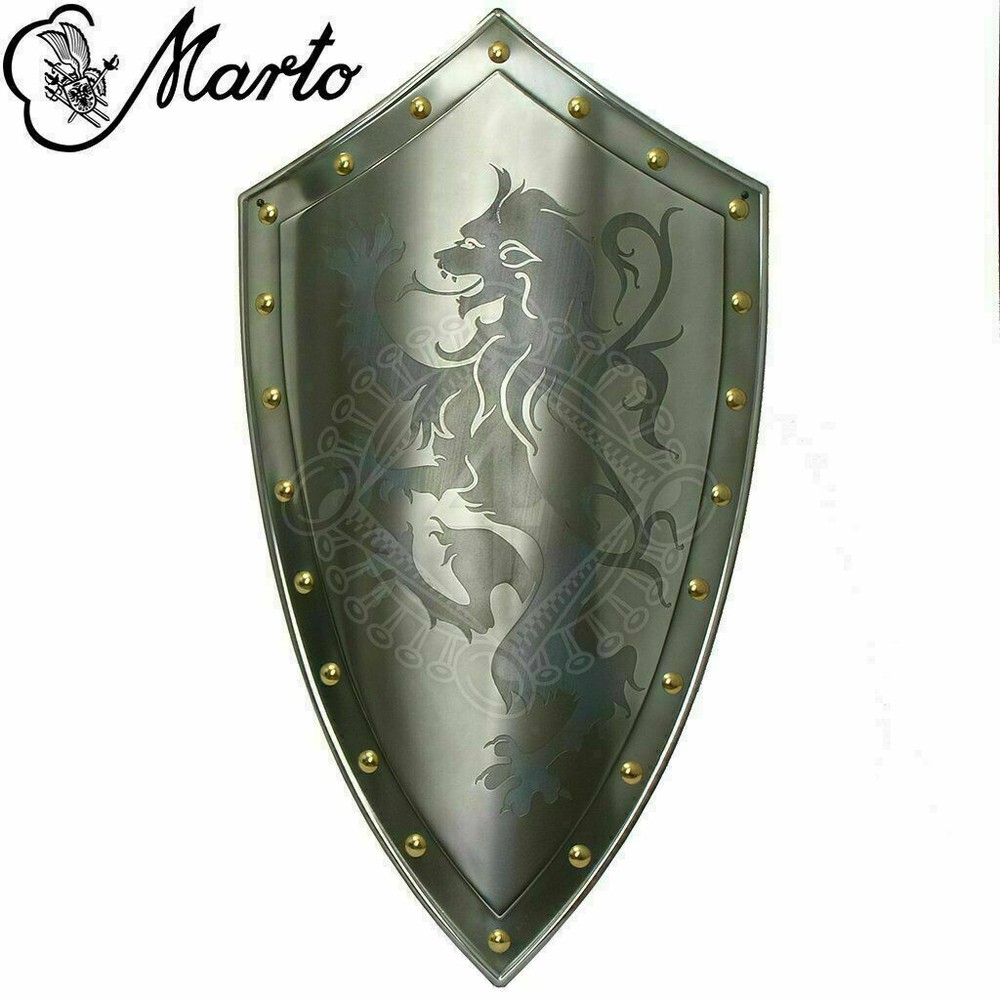 Handmade Fully Functional Dragon Warrior Templar Shield Medieval Knight Shield