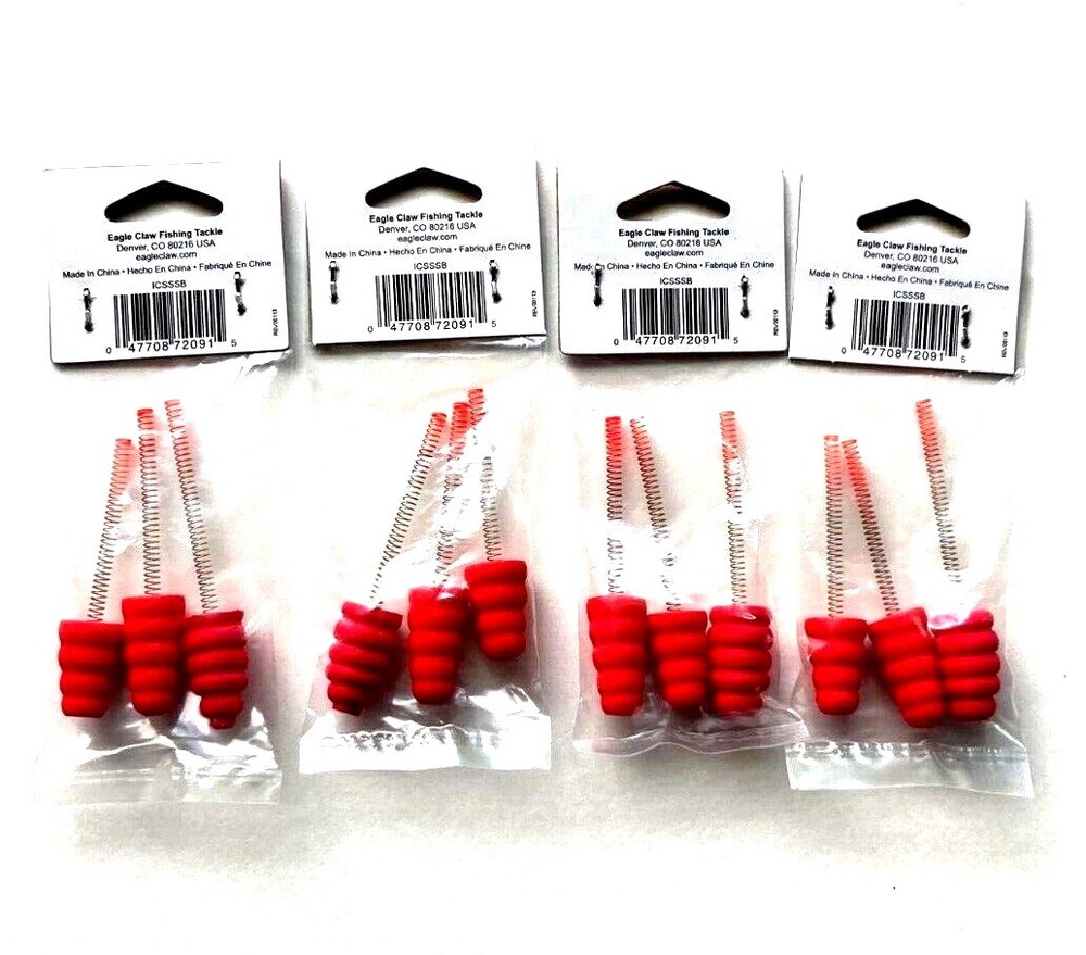 4 PACKS Eagle Claw Slab Stopper Spring Bobbers 3-Count Package #ICSSSB