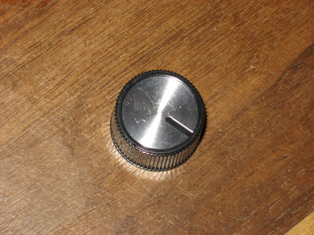 Heathkit Knob, black with metal insert