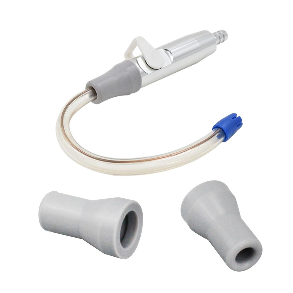 10 Pcs Dental Saliva Ejector Weak Suction Rubber Snap Tip Adapter Replacement