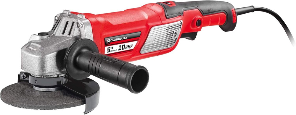 5-Inch Variable Speed Angle Grinder, 10 Amp Motor, 6-Speed Control, Lock-On Trig