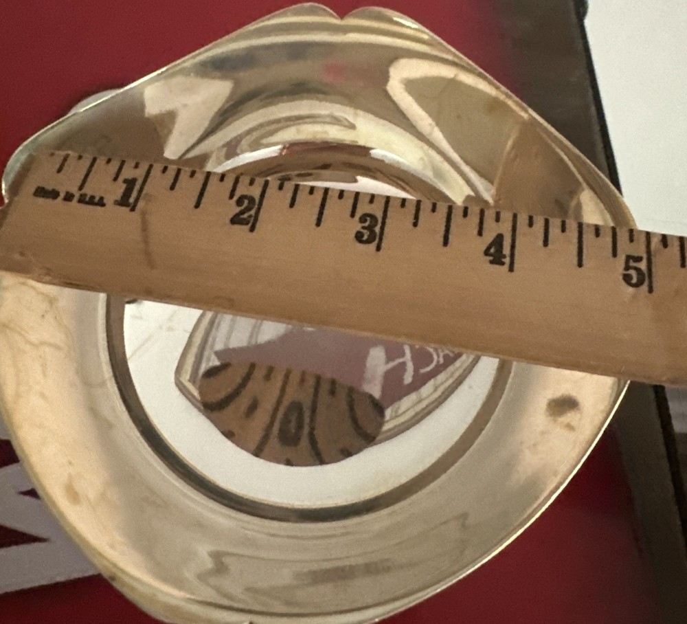 TOWLE SILVERSMITH Vintage EP 6931 Scalloped Lotus Edge Elegant Bowl Dish Small