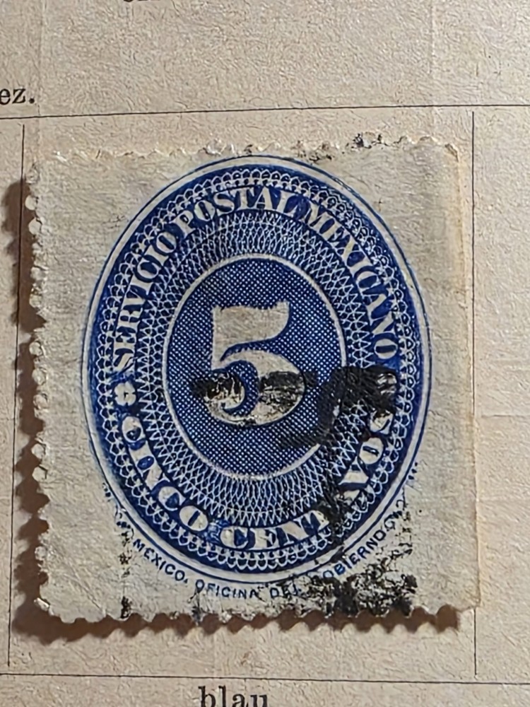 Foreign Mexico 5c Stamp Used - #I420