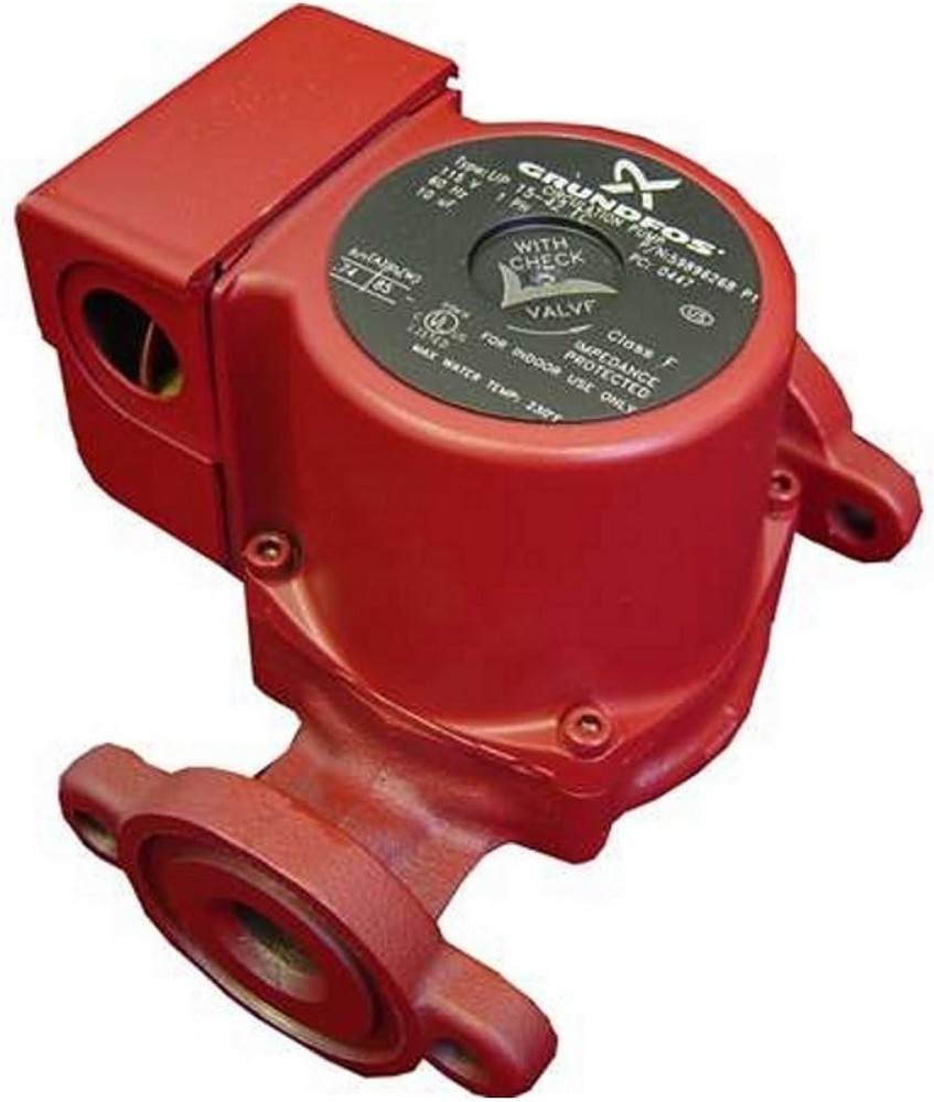 Super Brute Circulator Pump, UPS15-58FC, Red, for Heating Systems